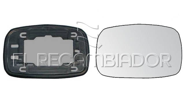 GLASS WITH SUPPORT Right side (passenger) FORD ESCORT (95-99) - 31310412