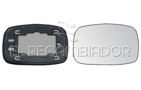 GLASS WITH SUPPORT Right side (passenger) FORD FIESTA (94-96) - 31310412