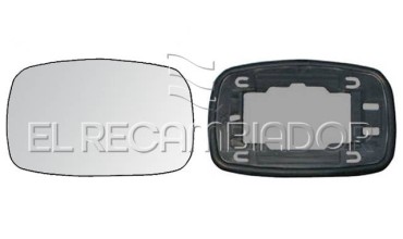 GLASS WITH SUPPORT Left side (driver) FORD FIESTA (99-02) - 31310411