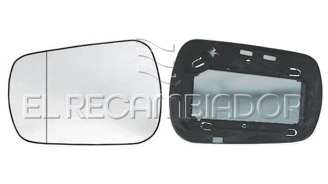 GLASS WITH SUPPORT Left side (driver) FORD FIESTA (02-05) - 31095177