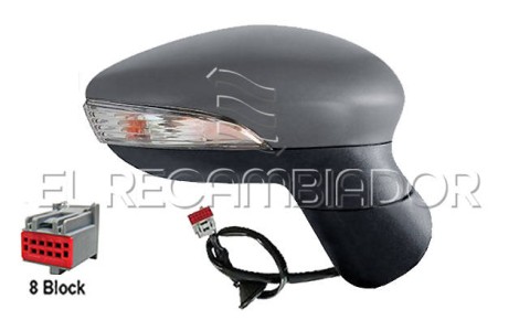 ESPEJO COMPLETO Lado derecho (acompañante) FORD FIESTA (08-17) - 27091638