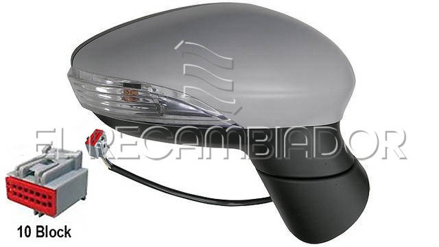 COMPLET MIRROR Right side (passenger) FORD FIESTA (08-17) - 27310832