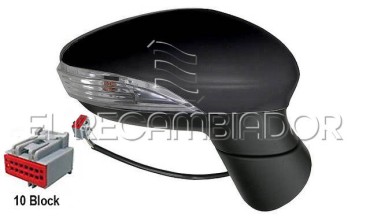 COMPLET MIRROR Right side (passenger) FORD FIESTA (08-17) - 27310812