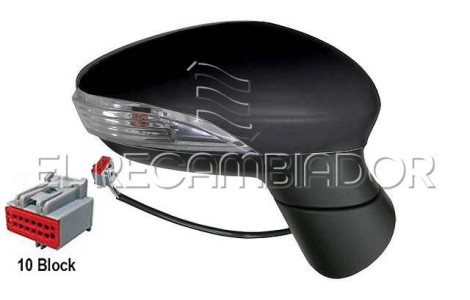 COMPLET MIRROR Right side (passenger) FORD FIESTA (08-17) - 27310812