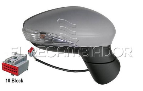 COMPLET MIRROR Right side (passenger) FORD FIESTA (08-17) - 27310834