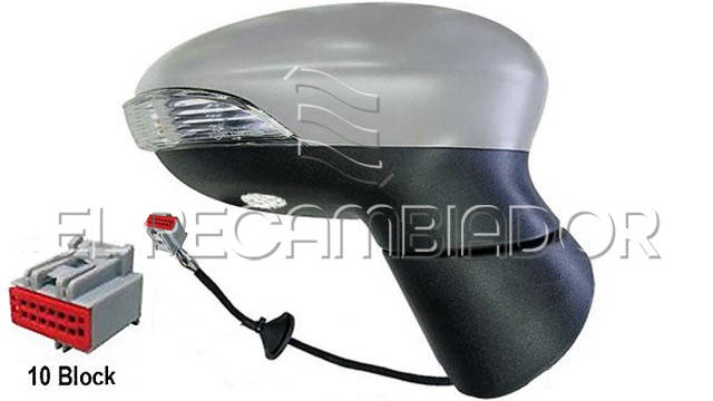 COMPLET MIRROR Right side (passenger) FORD FIESTA (08-17) - 27310802