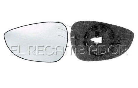 GLASS WITH SUPPORT Left side (driver) FORD FIESTA (08-17) - 31310811