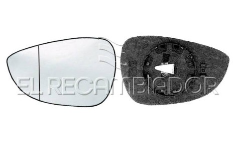 GLASS WITH SUPPORT Left side (driver) FORD FIESTA (08-17) - 31310831