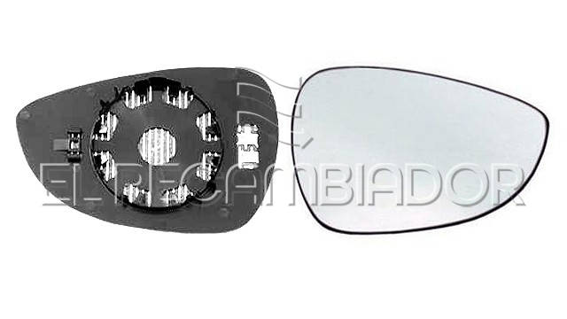 GLASS WITH SUPPORT Right side (passenger) FORD FIESTA (08-17) - 31310822