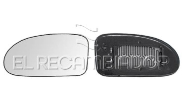 GLASS WITH SUPPORT Left side (driver) FORD FOCUS (98-05) - 31316521