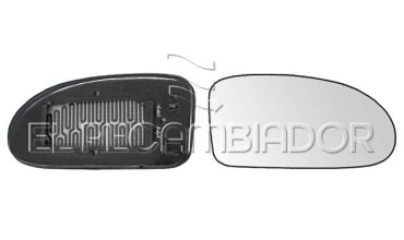 GLASS WITH SUPPORT Right side (passenger) FORD FOCUS (98-05) - 31316522