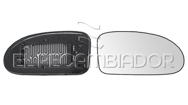 GLASS WITH SUPPORT Right side (passenger) FORD FOCUS (98-05) - 31316522