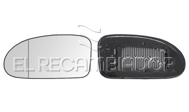 GLASS WITH SUPPORT Left side (driver) FORD FOCUS (98-05) - 31316541