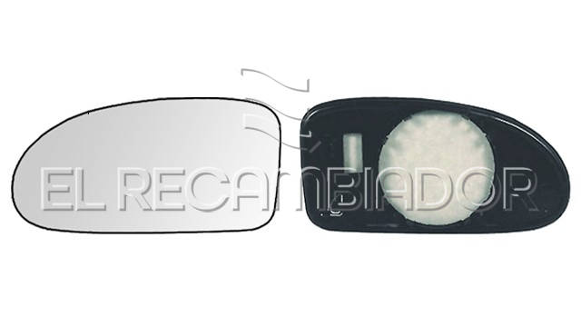 GLASS WITH SUPPORT Left side (driver) FORD FOCUS (98-05) - 31094641
