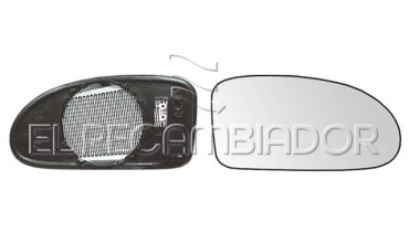 GLASS WITH SUPPORT Right side (passenger) FORD FOCUS (98-05) - 31095128