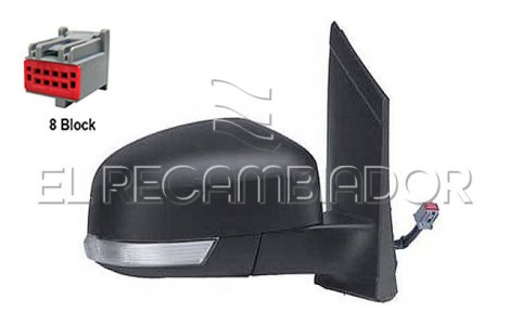 ESPEJO COMPLETO Lado derecho (acompañante) FORD FOCUS (07-11) - 27316802