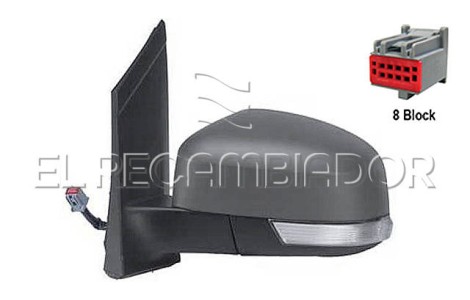 ESPEJO COMPLETO Lado izquierdo (conductor) FORD FOCUS (07-11) - 27093233