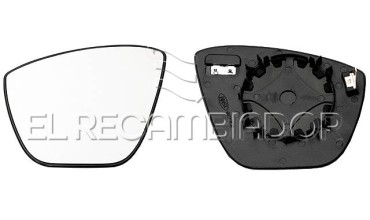 GLASS WITH SUPPORT Left side (driver) FORD KA+ (15-) - 31093501