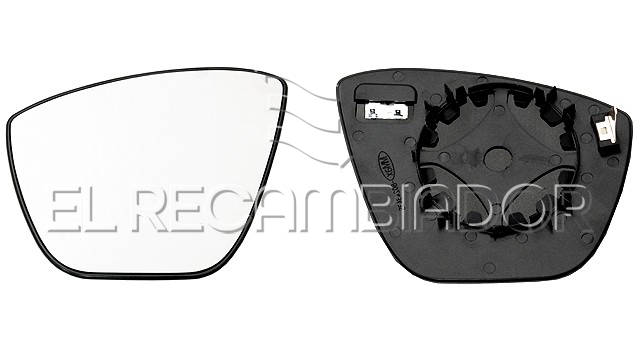 GLASS WITH SUPPORT Left side (driver) FORD KA+ (15-) - 31093501