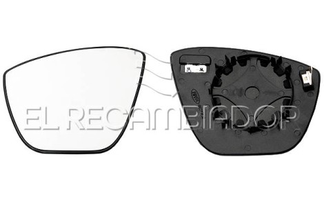 GLASS WITH SUPPORT Left side (driver) FORD KA+ (15-) - 31093501