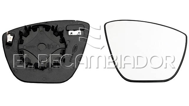 GLASS WITH SUPPORT Right side (passenger) FORD KA+ (15-) - 31093502