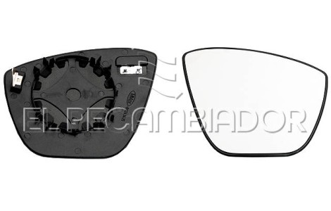 GLASS WITH SUPPORT Right side (passenger) FORD KA+ (15-) - 31093502