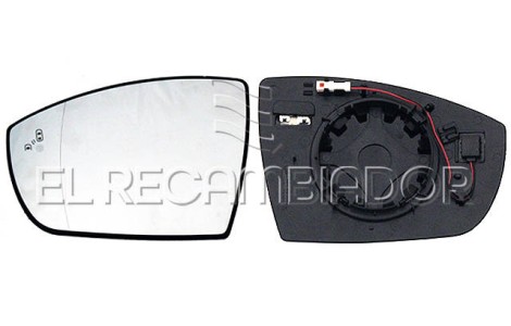 GLASS WITH SUPPORT Left side (driver) FORD KUGA (13-20) - 31317111