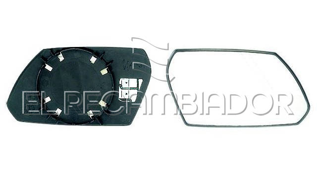 GLASS WITH SUPPORT Right side (passenger) FORD MONDEO (00-03) - 31315222