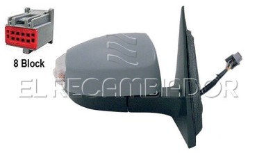 COMPLET MIRROR Right side (passenger) FORD S-MAX (06-15) - 27314266