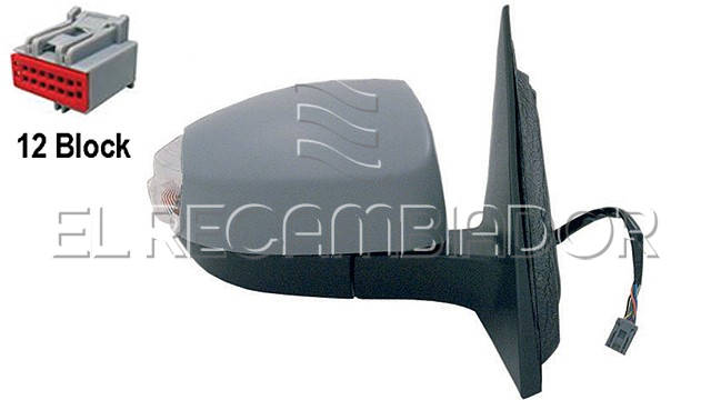 COMPLET MIRROR Right side (passenger) FORD S-MAX (06-15) - 27314202