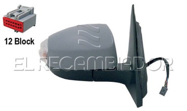 COMPLET MIRROR Right side (passenger) FORD S-MAX (06-15) - 27097144