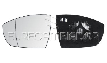 GLASS WITH SUPPORT Left side (driver) FORD S-MAX (06-15) - 31317141