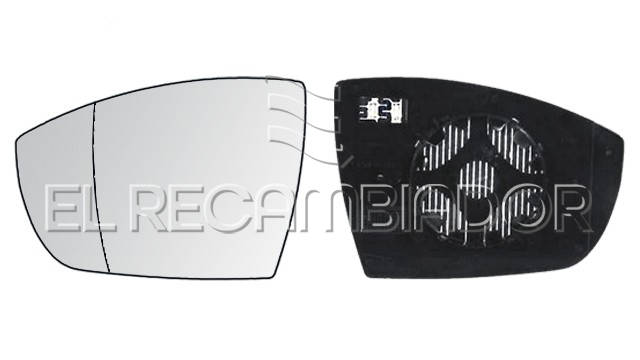 GLASS WITH SUPPORT Left side (driver) FORD S-MAX (06-15) - 31317141