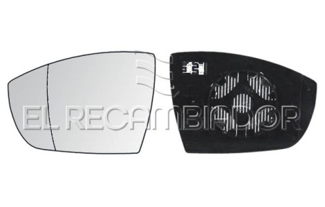 GLASS WITH SUPPORT Left side (driver) FORD S-MAX (06-15) - 31317141