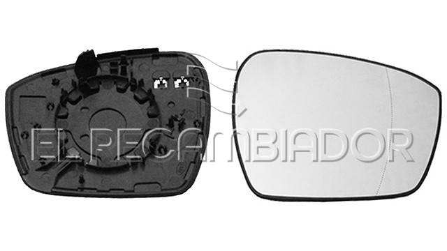 GLASS WITH SUPPORT Right side (passenger) FORD S-MAX (15-) - 31092202
