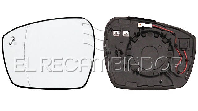 GLASS WITH SUPPORT Left side (driver) FORD S-MAX (15-) - 31092211