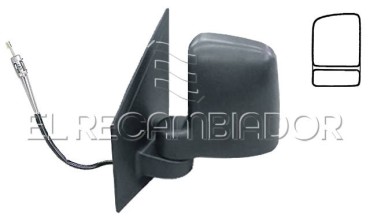 COMPLET MIRROR Left side (driver) FORD TOURNEO CONNECT (02-09) - 24313811