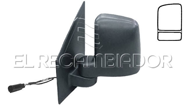 COMPLET MIRROR Left side (driver) FORD TOURNEO CONNECT (02-09) - 27313821