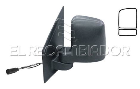 COMPLET MIRROR Left side (driver) FORD TOURNEO CONNECT (02-09) - 27313821