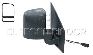 COMPLET MIRROR Right side (passenger) FORD TOURNEO CONNECT (02-09) - 27313822