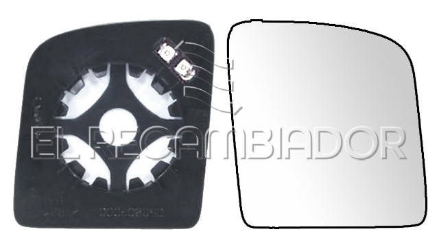 CRISTAL CON SOPORTE Lado derecho (acompañante) FORD TOURNEO CONNECT (02-09) - 31313822