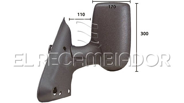 ESPEJO COMPLETO Lado izquierdo (conductor) FORD TRANSIT (00-14) - 27313321