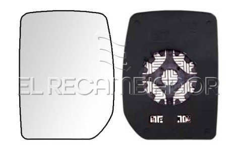 CRISTAL CON SOPORTE Lado izquierdo (conductor) FORD TRANSIT (00-14) - 35313321