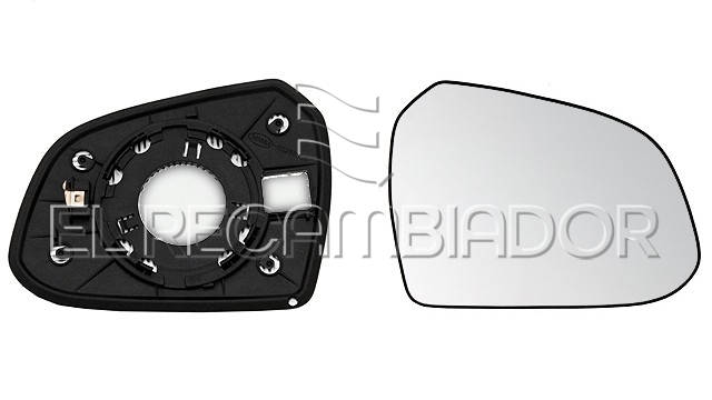 GLASS WITH SUPPORT Right side (passenger) HYUNDAI i10 (13-16) - 31121714