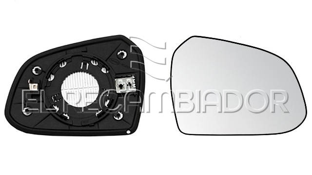 GLASS WITH SUPPORT Right side (passenger) HYUNDAI i10 (13-16) - 31121716