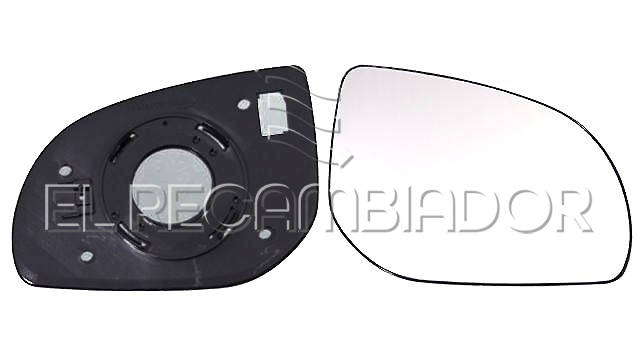 GLASS WITH SUPPORT Right side (passenger) HYUNDAI i20 (08-14) - 31121702