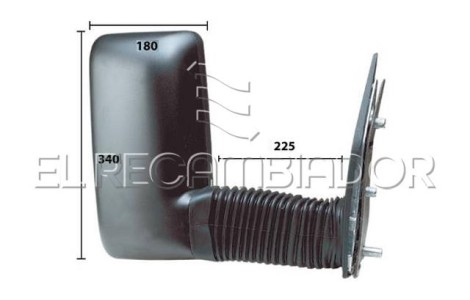ESPEJO COMPLETO Lado derecho (acompañante) IVECO DAILY (00-06) - 21132202