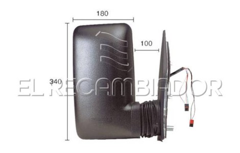 ESPEJO COMPLETO Lado derecho (acompañante) IVECO DAILY (00-06) - 27131902