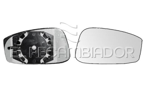 GLASS WITH SUPPORT Right side (passenger) LANCIA MUSA (04-08) - 31307212