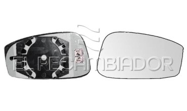 GLASS WITH SUPPORT Right side (passenger) LANCIA MUSA (04-08) - 31307222